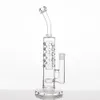 Glass Bongs Gravity Bongs Water Pipes Tornado Bong Bong Ash Catcher高品質の肥料肥料オイルドリルエアバブルホルダー13.8インチ。フルハイト18.8ポート