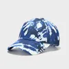 2022 New 3D print baseball cap tie-dye colorful graffiti cap sun protection