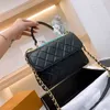 French Women Luxury Designer Tote Bag Diamond Lattice Quilted Leather Gold Chain Crossbody Fashion Retro Large Capacity Handbag Key Pouch Coin Purse Suitcases 25cm