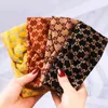 Wide Knitted Headbands Winter Warm Letter Hair Bands For Women Wool Knit Elastic Turban Knotted Bows Headwear Lady Bandana AA220323