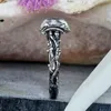 Anello di luna tripla bohémien vintage moda donna Anello di pietra di luna naturale Anelli di gioielli da sposa per festa di fidanzamento