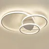 Lampadari 1/2/3 anelli in alluminio ultra sottile per sala da pranzo cucina studio foyer caffè sala camera da letto lampade a LED semplici per interni