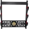 Hooks Rails Dragon Sword Holder Wall Mount Velvet Padded Katana Stand Samurai Display Rackhooks