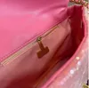 5A Luxury Bag Bags Evening Fashion Womens Holiday 19 Sequin Bag Classic Flap quiltad FW stor kapacitet Intervävd kedja Shiny Crossbody Street Party Luxury Designer