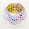 5pcs Cartoon Animal Silicone Beads Lion Cat Patrol BPA-free Baby Teether DIY Accessories Baby Teething Necklace 220507