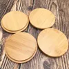 Bambu Jar Tumbler Lid Cup Cap Kaffe Kopp Täck Drinkware Topp sida Öppnande Straw / Spoon Mögelfri Dia 82 / 70mm 86 / 74mm 90 / 78mm 94 / 82mm