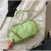 Women Pleated Underarm Shoulder Bag Stripe Gold Chains Totes Versatile Simple Fashion Bag Dumpling Handbag Sac For girls wallets