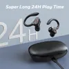 TWS trådlösa hörlurar TWS EARPHONES BLUETOOTHCOMPATIBLE MED MICROPHONES SPORT EAR HOOK LED Display Trådlösa hörlurar Earskydd WA4051309