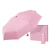 Mini paraguas portátil de 8 costillas, paraguas ligeros Anti-UV de bolsillo impermeables a prueba de viento de viaje