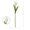 Decoratieve bloemen kransen kunstmatige tulpen bruiloft decoratie pu lederen bloemboeket voor feestbloemdecoratief