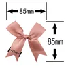 85 * 85 mm Bows de ruban rose frais Fournitures de fête de petite taille Satin Ribbons Bow Flower Craft Handwork DIY Party Decoration