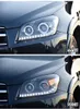 Bilhuvudljus för Toyota RAV4 LED DAYTIME RUNDLIGHT MONTERING 2009-2012 Dynamisk turn Signal Dual Beam Lens Auto Accessories Lamp