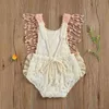 New Summer Baby Girl Tassel Sleeve Romper Jumpsuit Outfits0-24M G220521