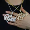 Iced out outest realest pendant pendant fit cupain chain tennis tennis necklace mated cz stone for men women hip hop netclaces المجوهرات whol261m