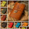 Journal Diary Books Vintage Leather Leaf Garden Travel Kraft Paper Notebook Pirate Notepads Retro Classical Decoration Drop Delivery 2021 Al