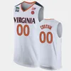 Xflsp 2022 Custom UVA Virginia Stitched College Basketball 0 Carter Jersey 99 Keytaon Thompson 93 Jonathan Horton 0 Josh