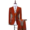 BintaRealWax Blazers para Homens 3 Peças Slim Fit Casamento Cowboy Terno Masculino Retro Cavalheiro Roupas Africanas Masculinas 6XL WYN230