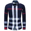 Chemise Business décontracté automne à manches longues hommes de haute qualité marque 100% coton à carreaux grande taille chemise homme 220322