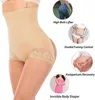 Slimming buikbesturing slipjes body shapers hoge taille trainer cincher buitje push up butt lifter dames jurk shapewear l220802