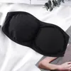 Bustiery gorsets płynne kobiety tube tube bez ramiąca seksowne stanik stanik top z tyłu bandeau bieliznę kobiet