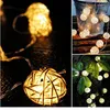 Saiten LED Lichterketten Rattan Ball Girlanden Urlaub Hochzeit Party Dekoration USB Batteriebetriebene Weihnachtsfee Licht Outdoo1315539