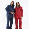 Adults Blue Adult Raincoat Pants Set Pattern Outdoor Red Travel Rain Coat Hiking Camping Fishing Rainwear Rain Gear Suit Y029 201016