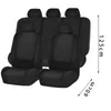 Interior Decorations Universal Car Seat Cushion Non-Rolling Up Vehicle Breathable Faux Leather Comfortable Non-Slide Stitching Color Cover 9