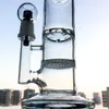 TOR Recycler Narghilè 10 pollici 18mm Bong di vetro maschio Vetro Pyrex spesso Dab Rigs Tubi di acqua blu trasparente con ciotola Cupola Chiodo Strumenti per fumare Kit Stater