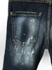 s uomo jeans pantaloni pantaloni buco chiaro blu scuro italia marchio di marchio mutande mutandine streetwear denim skinny slim strai2371