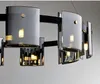 Modern LED Luxury Chandeliers Lighting Amber Smoky Glass Hanging Lamp Dining Living Room Bedroom Light Fixtures Pendant Lamps