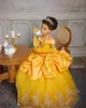 Girl's Dresses Custom Princess Dress For Birthday Applique Lace Off Shoulder Girls Prom Party Christmas Gown Kids Clothes Size 1-16Y