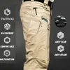 Herren Camouflage Cargo Elastizität mehrere Taschenmännchen Hose Outdoor Jogger Pant Plus Size Tactical Hosen Männer 220618