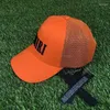 Berretti Berretto da baseball versione alta Cappello da camionista in tela di cotone da uomo Berretto da sole con alfabeto ricamatoBerets Davi22