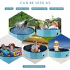Foldable Dog Pet Pool Portable Kiddie Pool PVC Bathing Tub Outdoor Swimming Pool For Dogs Cats Kids