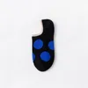 Socks & Hosiery Women Big Polka Dots Short Ankle Summer Retro Fashion Thin Invisible Sock Slippers Patchwork Breathable Low Cut Boat SocksSo
