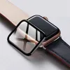 3D CULA CULHA CURSADA TAPE DE VIDO TEMPO DE VIDRO TEMPO DE VIDO PARA APPLE IWATCH 38mm 42mm 40mm 44mm 41mm 42mm Série 4 Filme preto com pacote de varejo