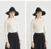 양모 모자 뜨개질 어부 모자 여성 패션 마녀 페인트 바구니 버킷을 따라 차별화 된 클래식 할로윈 마녀 모자