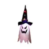 2022 Fast Halloween LED قبعات خفيفة وميض معلقة Ghost Halloween Party Party Up Flowing Wizard Hat Lamp Props Props for Home Bar Decoration F0817