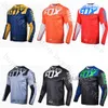 B9B3 섬세한 여우 자전거 MTB 180 PRIZM LONG SLEEVE MOUNTAL 자전거 T 셔츠 오토바이 모터 크로스 오토바이 ATV 자전거 자전거 라이딩 저지