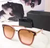 Summer Różowe okulary przeciwsłoneczne kobiety Designer Klasyczny projekt nowoczesny zwykły złotą herbatę kota oka rama Vlear vlear octan szare soczewki Kobieta z pudełkiem