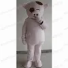 Costume de mascotte de cochon rose d'Halloween, personnage de thème animal de qualité supérieure, carnaval, taille adulte, robe de fête d'anniversaire de Noël