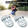 Bisiklet pedalları çift bisiklet katlanır ayak dinlenme çocuklar için arka koltuk güvenlik tabakaları pedalsbike