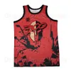 Man Filmfilm 300 King Leonidas van Sparta Jerseys Basketball Hip Hop Ademende Team Color Red Pure Cotton For Sport Fans Hiphop Hiphop High School Uitstekende kwaliteit te koop