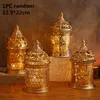 Party Decoration 1pc Ramadan Luminous Hollow Music Light Stars en Moon Fanshaped Patroon Eid Mubarak 20221698582