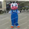 Halloweenowa krowa mleczna Mascot Costume Cartoon Temat Postacie Carnival Festival Fancy Dress Dorośli rozmiar stroju na imprezę na świeżym powietrzu