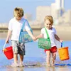 Kinderen Beach Shell Tassen voor zeeschelp speelgoedcollectie mesh opbergtas cartton dinosaurus zeester geprinte ritszake tas 20x25 cm ins