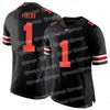 N3740 NCAA College Ohio State Buckeyes Football Jersey C. J. Stroud Chris Olave Garrett Eddie George Fields Wilson Teague III Julian Fleming J.T.