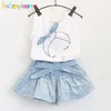 Summer Baby Clothes Toddler Clothing VestShorts 2pcs Set Children Girls Costume 07 Year Spädbarnskläder Kidswear BC1152 220615