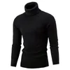 Zimowy ciepły golf sweter swobodny luz męski ciepły sweter Keep Sweet Warm Men Men Knit Wełniany sweter 220815