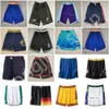 2022 New City Pockets Shorts de Basquete 21-22 Time Short Sport Wear Pant Com Bolso City Azul Branco Preto Vermelho Roxo Impressão de Boa Qualidade Tamanho S-XXL